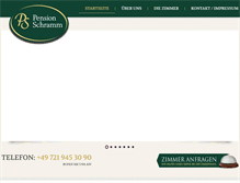 Tablet Screenshot of pension-schramm.de